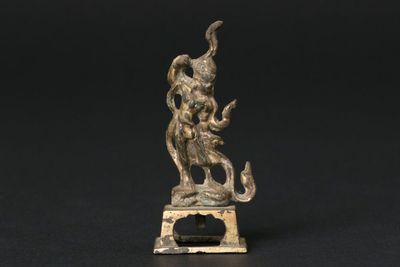 唐 青銅鎏金 力士像