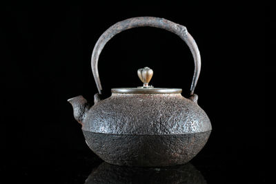 光玉堂造 三葉摘鐵瓶