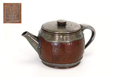 鉄平造 銅銀急須