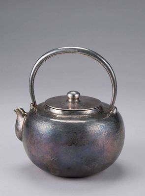 2161 金荣堂造纯银共出汤沸