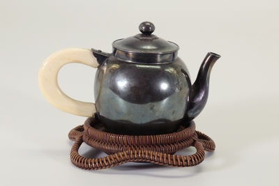 純銀急須 臺付（箱付）