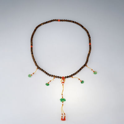 加里萬丹沈香108粒8mm　沈水　珊瑚翡翠配飾