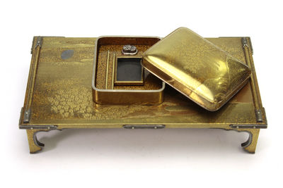 源代花宴文 蒔繪文道具一式珍玩（共箱）