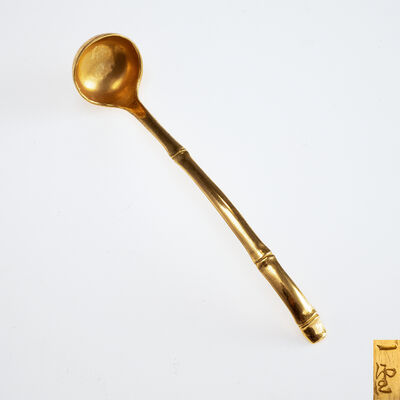 一望斎造　純金茶杓（共箱）