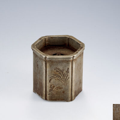 沈存周 仙子刻 漢詩彫古錫建水