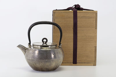 三世 秦蔵六造 盉式銀瓶（共箱）