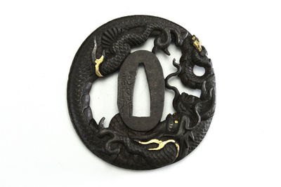 記内作 盤龍圖鐔