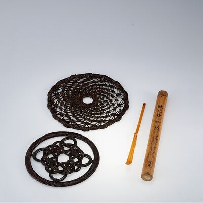 茶杓·藤敷两点（皆箱付）