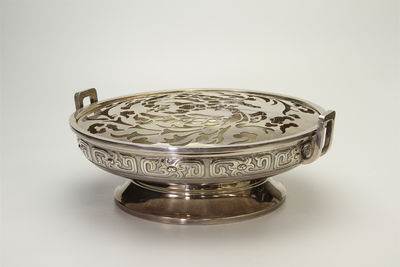 四世藏六造 饕餮紋純銀水盤