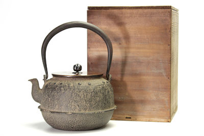 永賀堂造 純銀摘 真成形鉄瓶 （共箱）