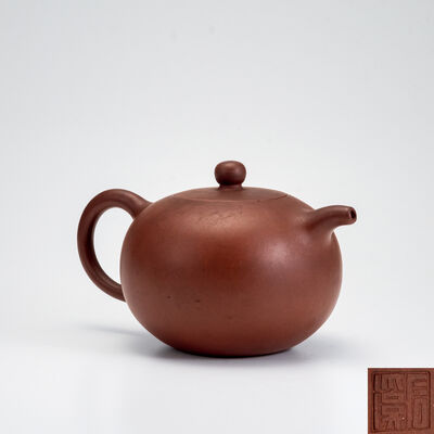 朱泥 大急須（木箱）