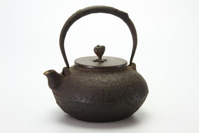 光玉堂造 平丸形鉄瓶