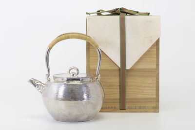 四世 秦蔵六造 純銀湯瓶 竜首盉式（共箱）