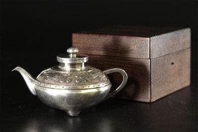 青英銘 吉祥紋 急須（共箱）