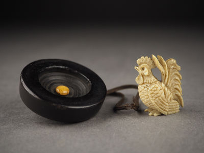 【夢工房】根付二種　丁-17