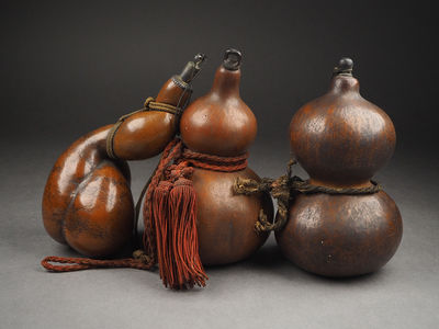 【夢工房】　時代瓢箪三個　丙-7