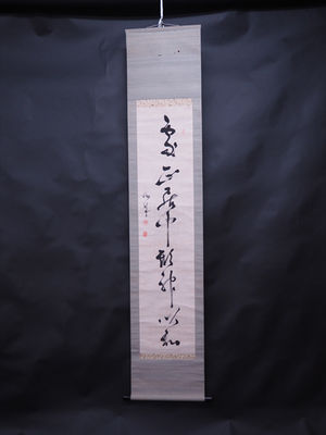 【夢工房】勝海舟筆・一行書紙本掛軸　辰-64