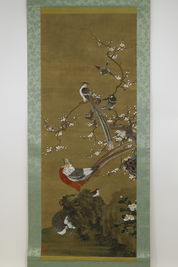 花鳥圖 在銘 掛軸