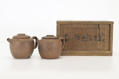 巨輪 急須一對（共箱）