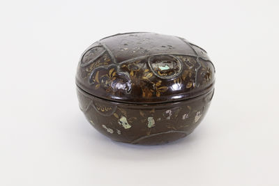 唐物 錫線入 小食籠（共箱）