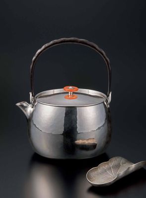 2180 北村静香南镣玛瑙摘汤沸 南镣莲叶茶盒