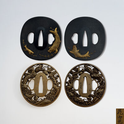 金工鐔 2点（木箱）