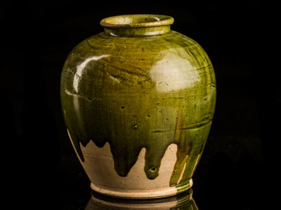 078-唐緑釉壷