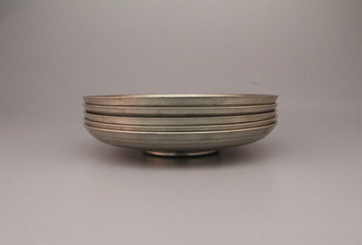 「二代蔵六」錫製　煎茶道具 茶托5客　435ｇ