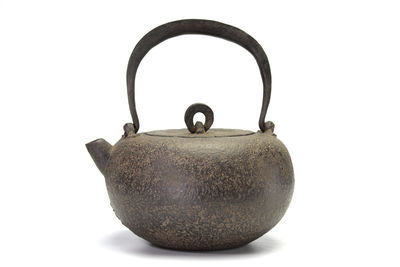 釜師 一孝 在銘 和銑鐵瓶 （共箱）