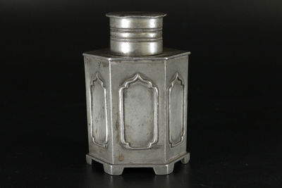 唐揚古錫六棱式茶壺