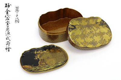 砂金袋寶袋源氏蒔繪盒（共箱）