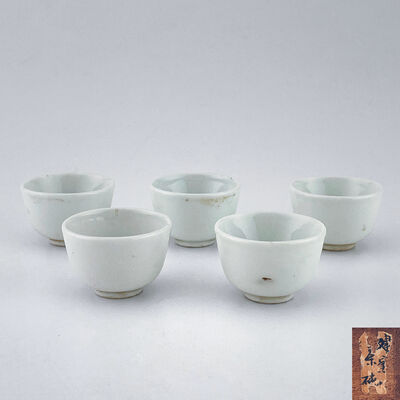 明 徳化窯 煎茶碗 5客（木箱）