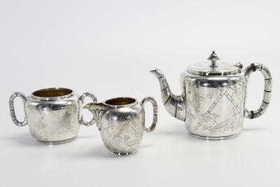 銀製茶具 3點組