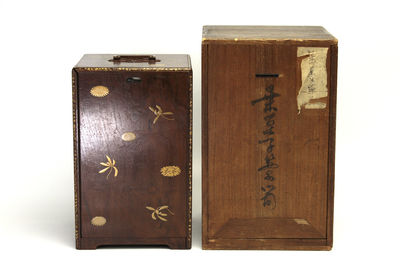 蒔絵 花草紋 5段藥入箪笥（共箱）