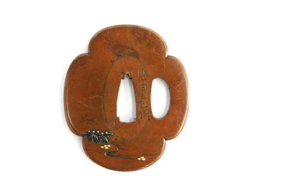 踏溪耕牛象嵌鍔