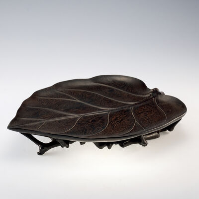 黒檀一葉式飾台