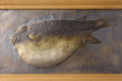 【夢工房】　桂盛行作金工額　『海福』　額-5