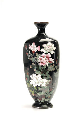 牡丹七宝烧花瓶