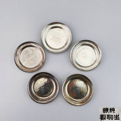 生駒製 純銀小皿 5客