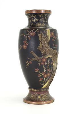 金象嵌蒔繪 銅花瓶