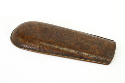 銅鎏金 打出茶則（箱付）