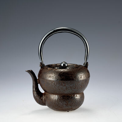 大西清右衛門造 文福形鉄瓶（木箱）