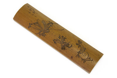 林仙刀 昆蟲彫 竹茶則