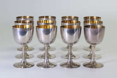 服部造 純銀酒杯一組12客（共箱）