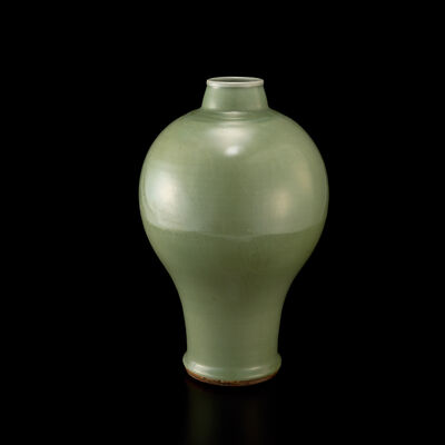 明　天龍寺青磁花生（元箱）