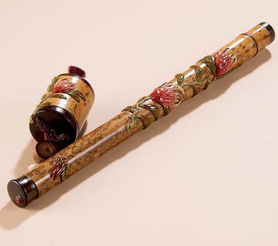 2328 斑竹佛手香筒