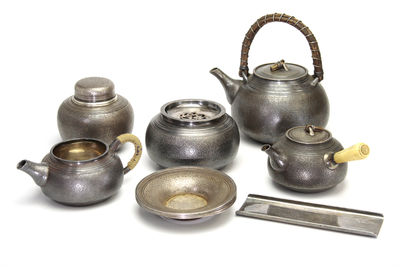 純銀茶道具一套 （共箱）