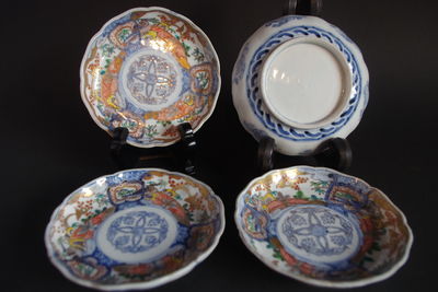 江戸期　古伊万里　錦手　小皿