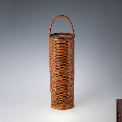 竹雲斎造 高千穗 花籃（共箱）