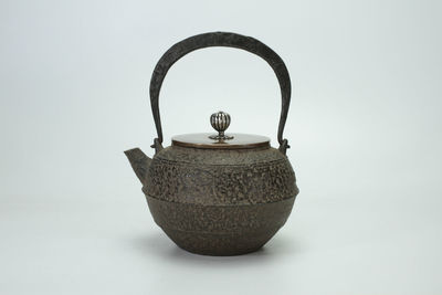 金壽堂造 銀果摘 饕餮紋鉄瓶